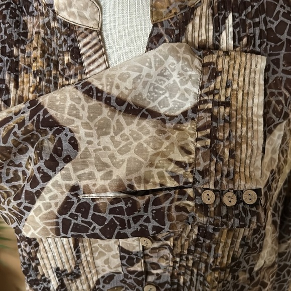 Cold Water Creek size Medium women’s blouse preloved tunic style - Picture 4 of 8